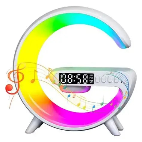 ⏰ Reloj Despertador Inteligente Multifuncional Tipo G-Con Bluetooth y Carga Inalámbrica para Celulares.