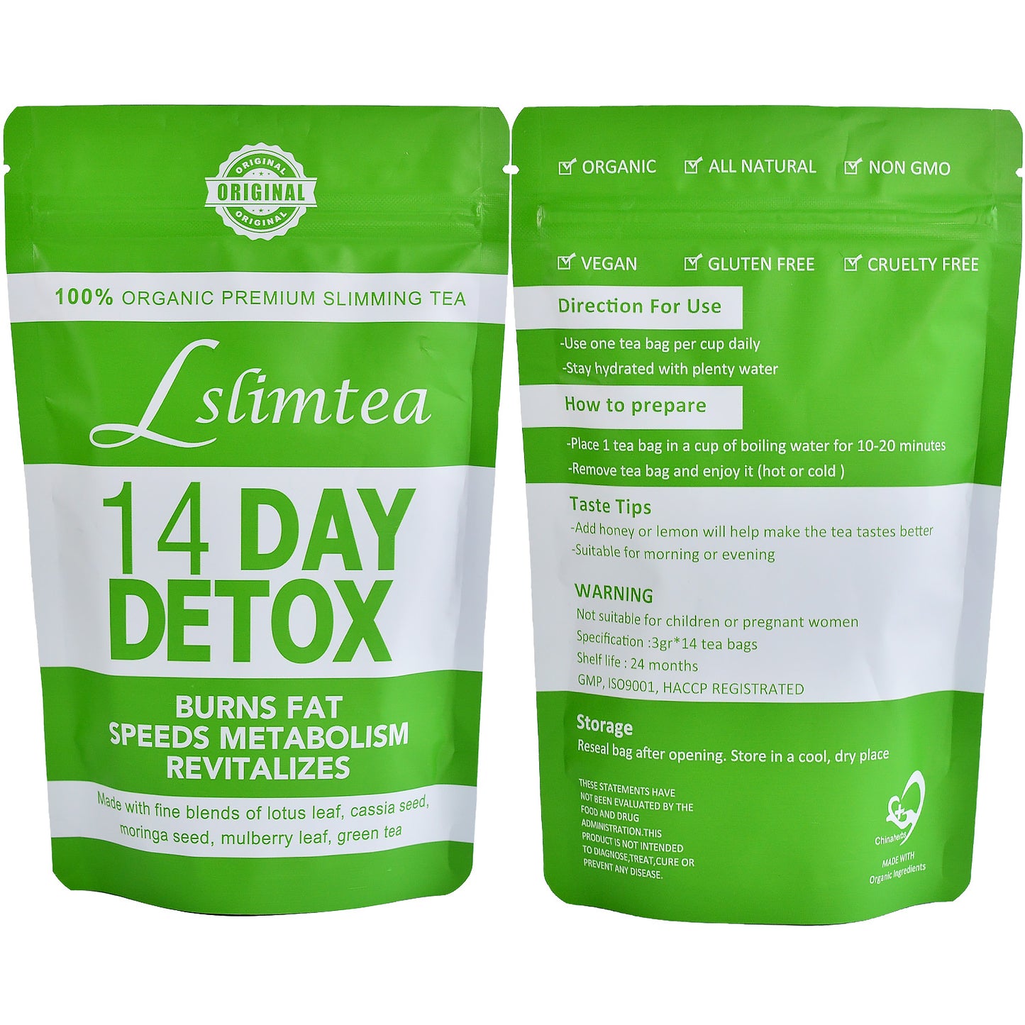 Slimtea 14 Day Detox 🍃 Quema grasa, activa tu metabolismo y desinflama en 14 días