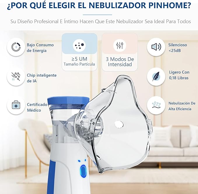 🫁 Nebulizador Portátil– Silencioso y Recargable.🔋