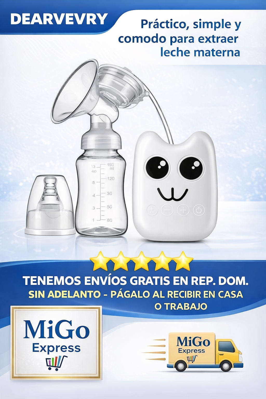 🍼 Extractor de Leche Eléctrico-Portátil Recargable🔋