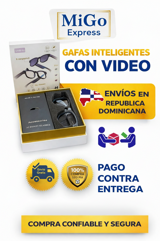 😎📸 GAFAS INTELIGENTES CON CÁMARA HD + AUDIO INTEGRADO 📸🎧– GRABA TODO SIN USAR LAS MANOS