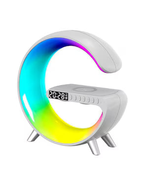 ⏰ Reloj Despertador Inteligente Multifuncional Tipo G-Con Bluetooth y Carga Inalámbrica para Celulares.