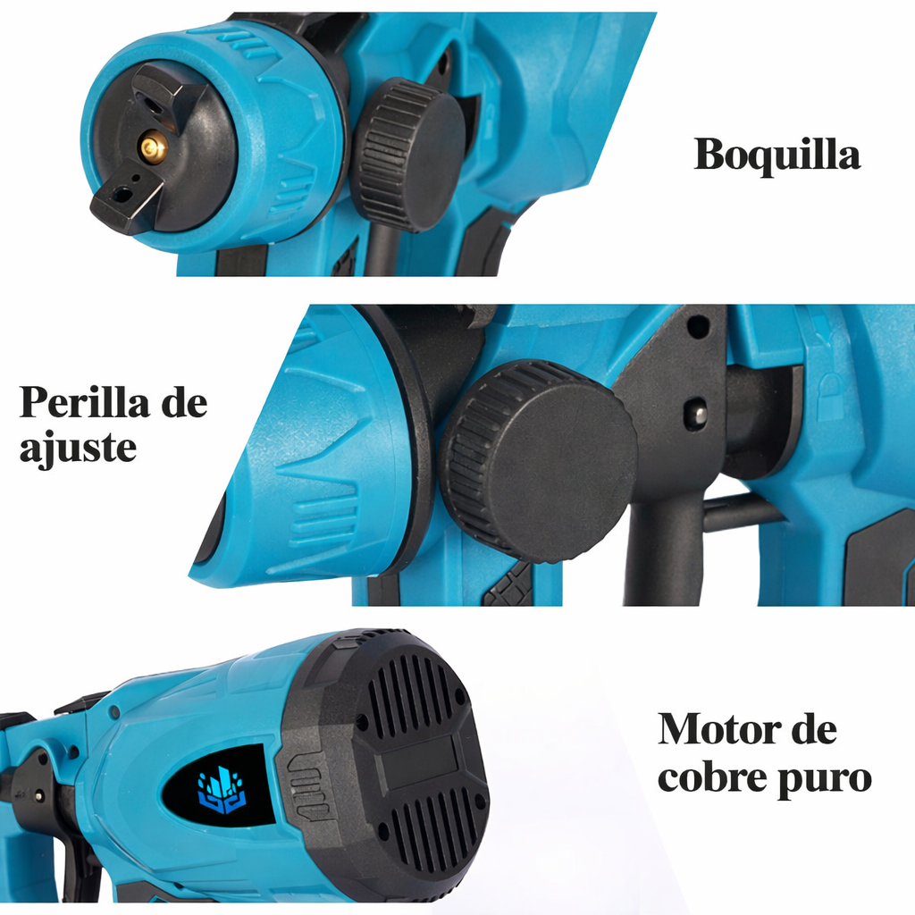 🎨 Pistola Pulverizadora 48V Profesional-Pistola de pintura Profesional Inalámbrica🔋