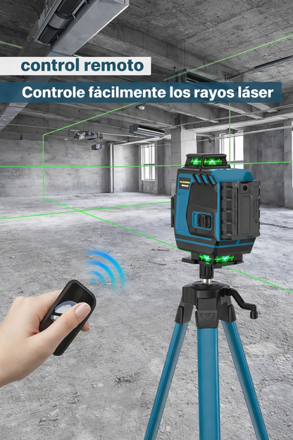💎Nivel Láser Profesional 360° 16 Líneas + Trípode (Alta Precisión)