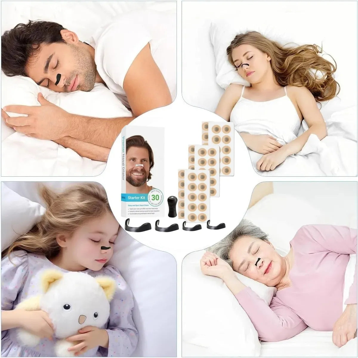 Respira Mejor Desde la Primera Noche🌃 – Dilatador Nasal Profesional👃