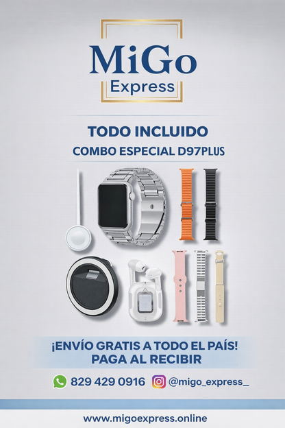 ⌚Reloj Inteligente D97 Plus-El Más Completo al Mejor Precio en RD