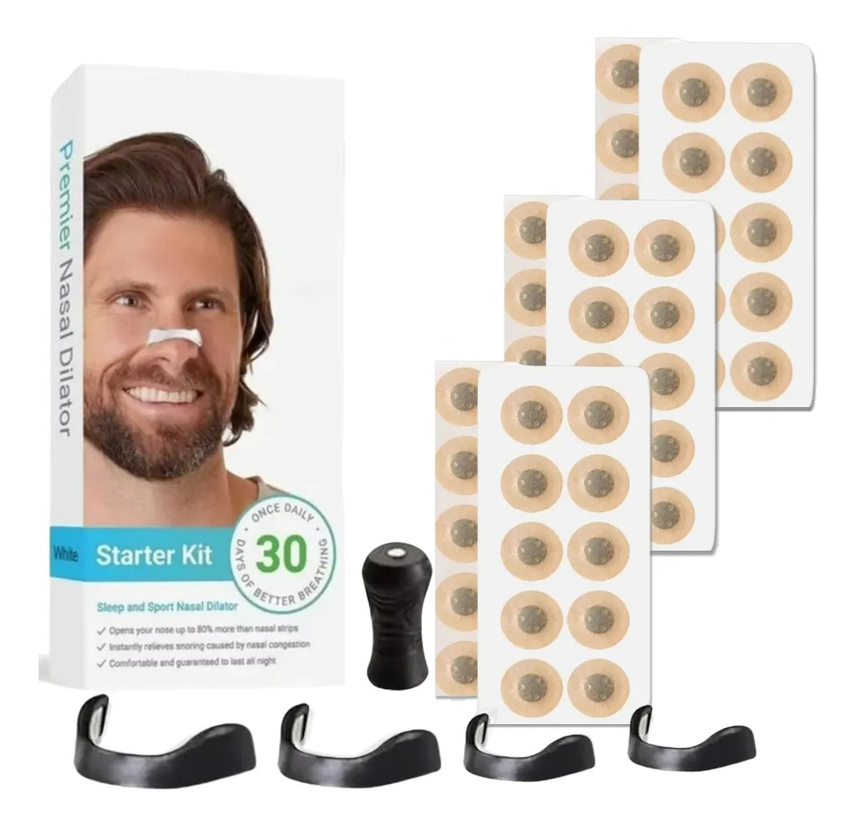 Respira Mejor Desde la Primera Noche🌃 – Dilatador Nasal Profesional👃