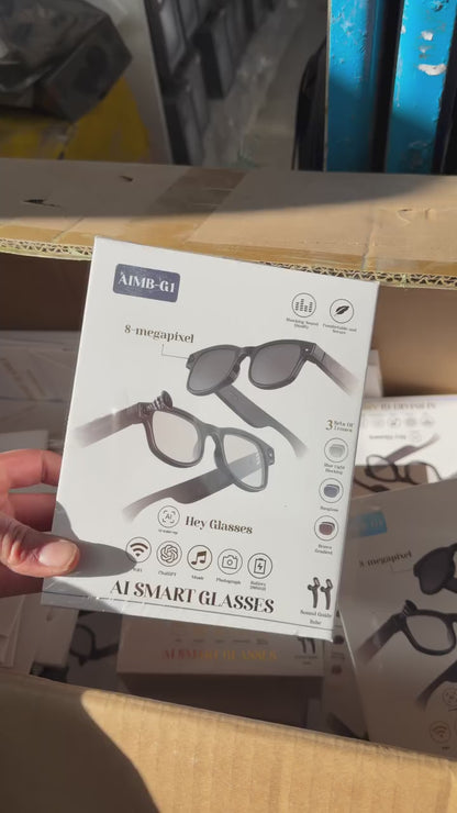 😎📸 GAFAS INTELIGENTES CON CÁMARA HD + AUDIO INTEGRADO 📸🎧– GRABA TODO SIN USAR LAS MANOS
