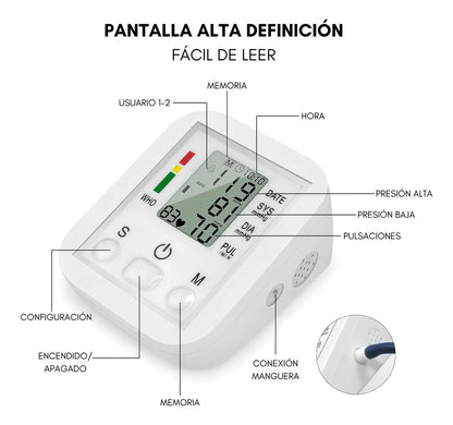 🩺Tensiómetro Digital de Brazo – Precisión Profesional en Casa